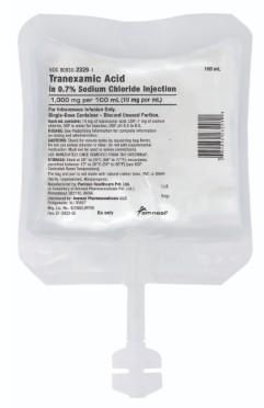 Image of Tranexamic Acid in 0.7% Sodium Chloride Injection, 10 mg/mL IV bag